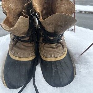 Vintage Sorel Caribou Boots Made in Canada Men’s Size 11 Winter Snow Leather